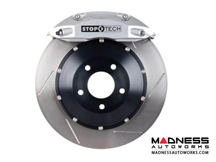 MINI Cooper/ Cooper S Front Big Brake Kit by Stop Tech - ST40 Silver Calipers/ Slotted Rotors 328mmx28mm (R50/ 52/ 53)